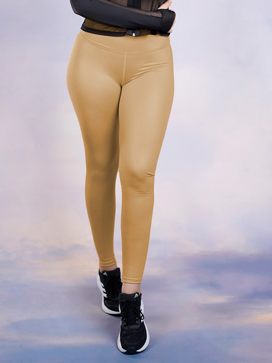Leggins efecto piel deportivo para dama / Descuento