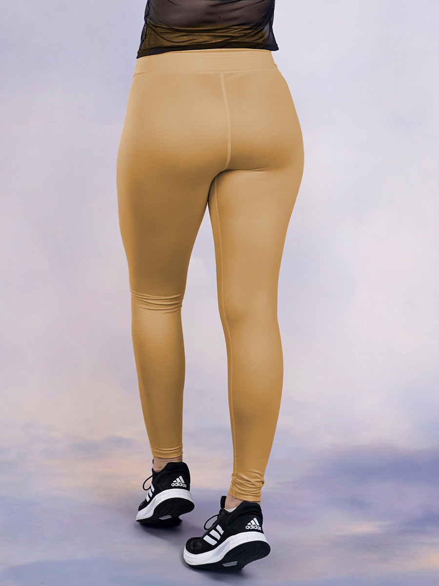Leggins efecto piel deportivo para dama / Descuento
