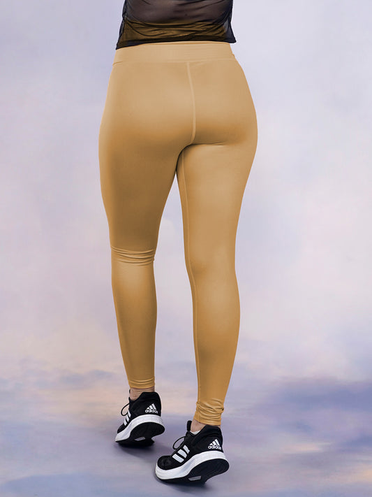 Leggins efecto piel deportivo para dama / Descuento