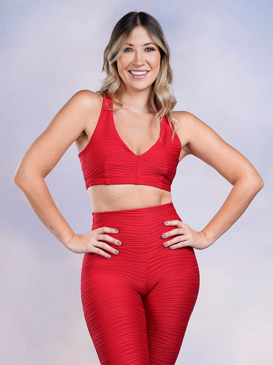 Top deportivo en jacqard para dama / Descuento