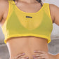 Camiseta deportiva en malla tipo crop top/ Descuento
