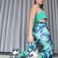 Camiseta deportiva en malla tipo crop top