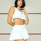 Camiseta deportiva en malla tipo crop top
