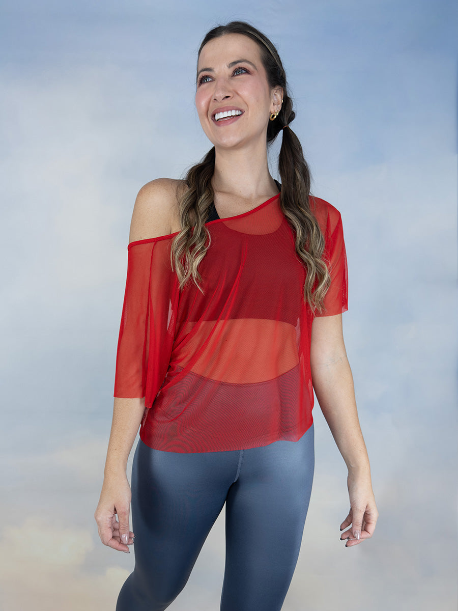 Blusa deportiva para dama malla