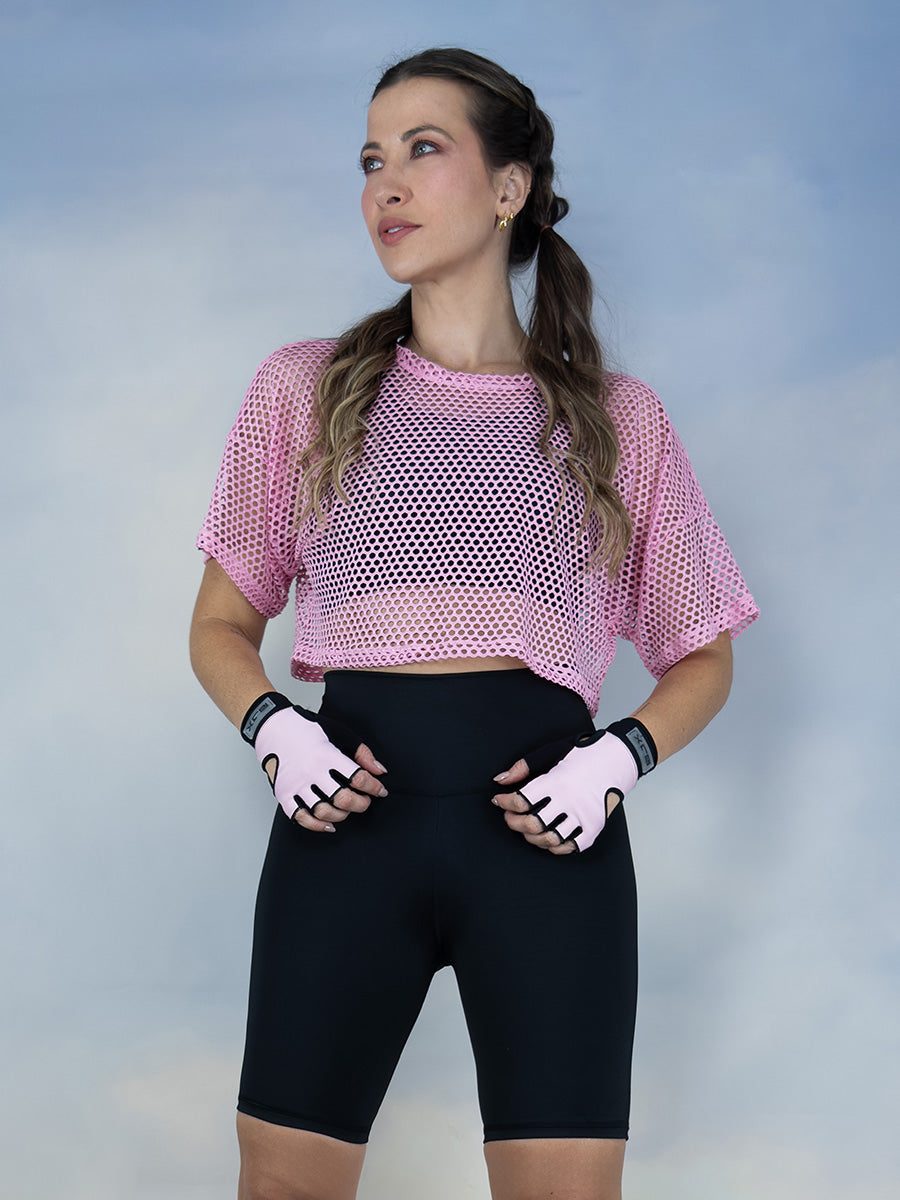 Blusa en malla deportiva para dama