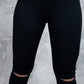 Leggins casual con cierre en rodilla para dama