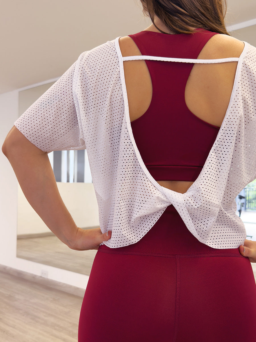 Blusa deportiva para dama malla