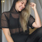 Blusa en malla deportiva para dama