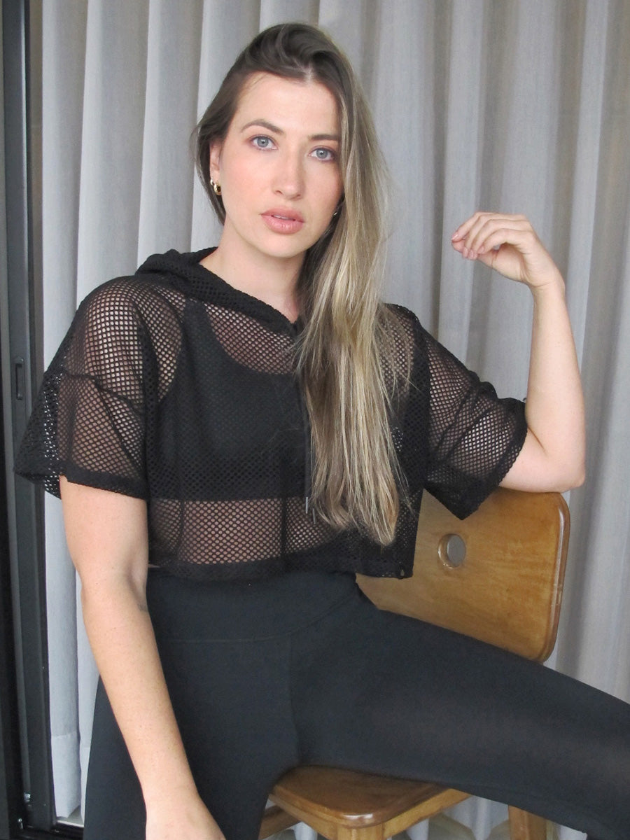 Blusa en malla deportiva para dama