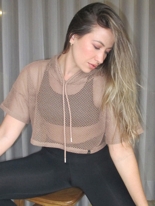 Blusa en malla deportiva para dama