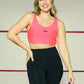Camiseta deportiva en malla tipo crop top