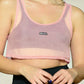 Camiseta deportiva en malla tipo crop top / Descuento