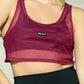 Camiseta deportiva en malla tipo crop top / Descuento